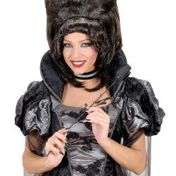 Černá růže halloweenská dekorace